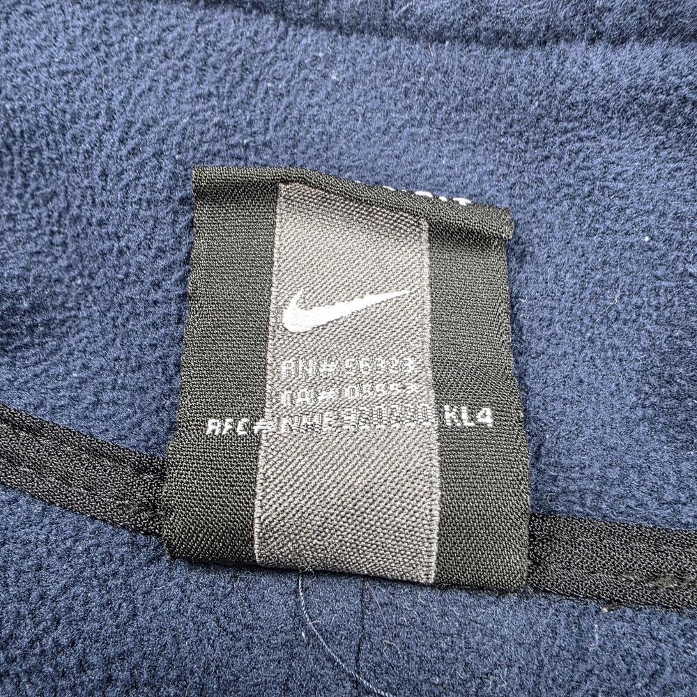 Nike Golf Jacket Mens Large Blue Therma-FIT 1/4 Zip Fleece Pullover Vintage Y2K - Picture 16 of 16